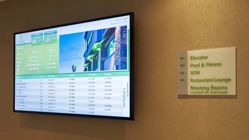 hospitality digital displays hospitality digital displays